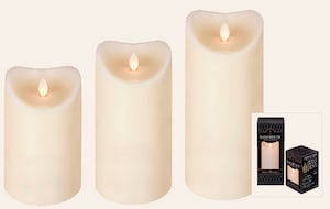 LUXURY LITE  PIllar Candle - Ivory